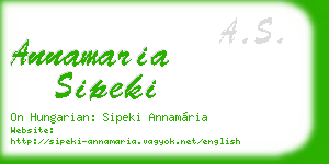 annamaria sipeki business card